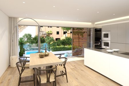 Fantástico planta baja con terraza y piscina privada en la parte alta de Santa Catalina con terraza